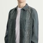 Butter Goods Men's Fade Button Up Shirt in Washed Navy