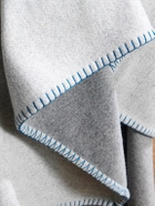 Johnstons of Elgin - Topstitched Merino Wool and Cashmere-Blend Blanket
