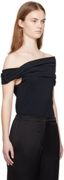 Róhe Black Off-The-Shoulder Camisole