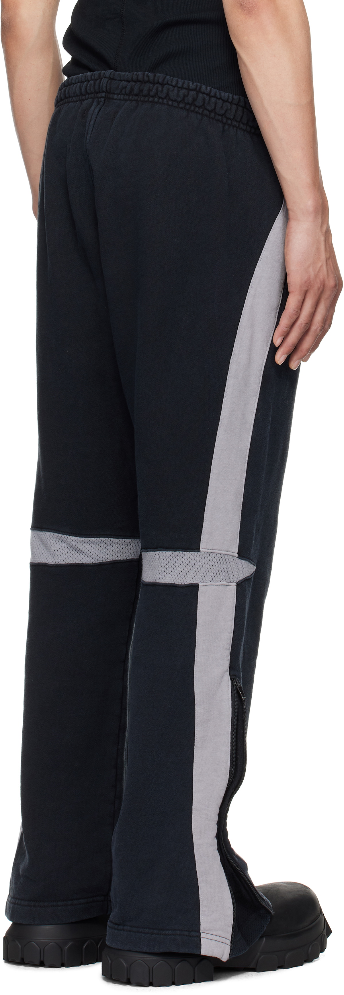 GREG ROSS Black & Gray Coast Sweatpants