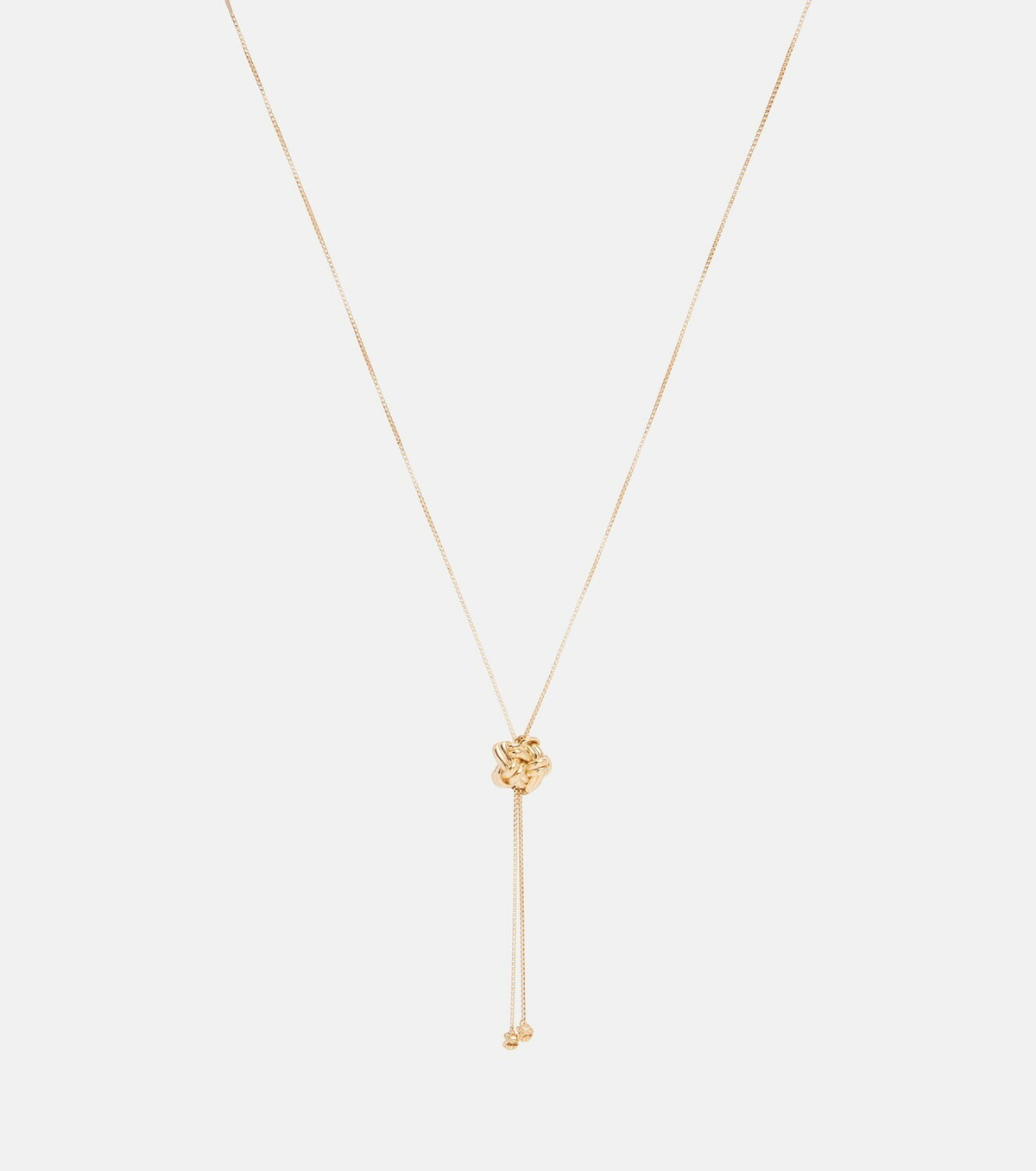Bottega Veneta Knot gold-plated silver necklace