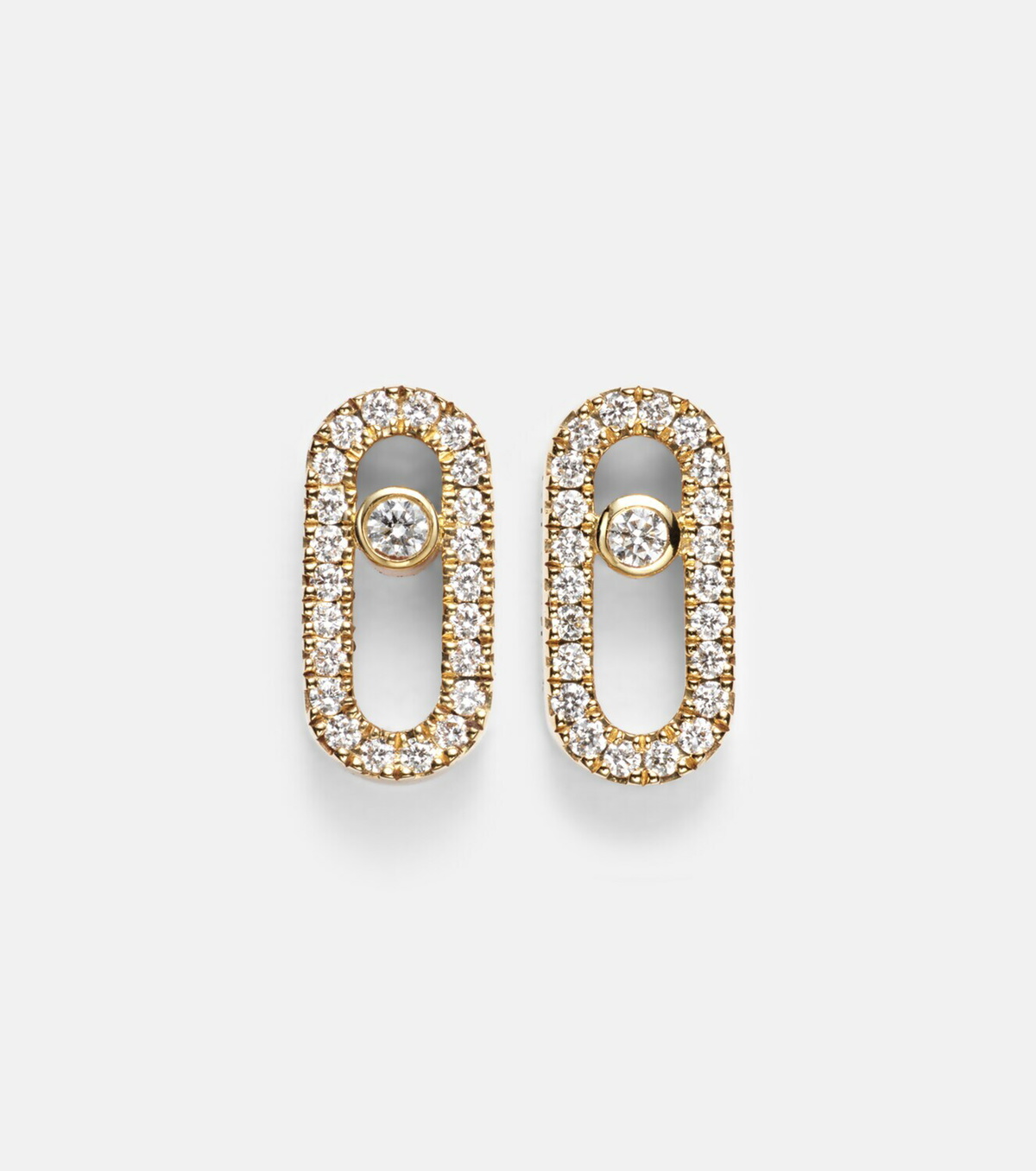 Messika Move Uno 18kt gold earrings with diamonds