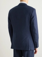 Ralph Lauren Purple label - Kent Slim-Fit Herringbone Wool, Silk and Cashmere-Blend Suit Jacket - Blue
