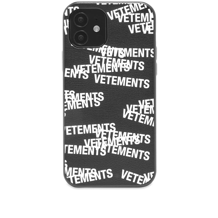 Photo: VETEMENTS Stamped Logo Iphone 12 Pro Case