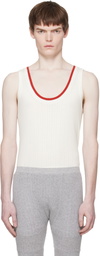Dries Van Noten Off-White Pointelle Tank Top