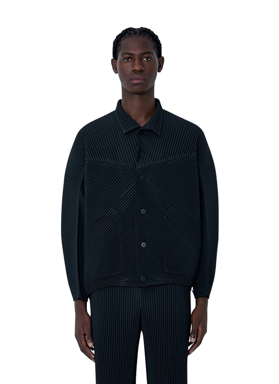 HOMME PLISSÉ ISSEY MIYAKE Blue & Brown Agate Sheer T-shirt Homme