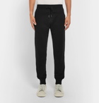 TOM FORD - Tapered Cotton, Silk and Cashmere-Blend Sweatpants - Men - Black