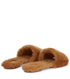 Aeyde Anna shearling slides