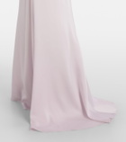 McQueen Draped satin gown