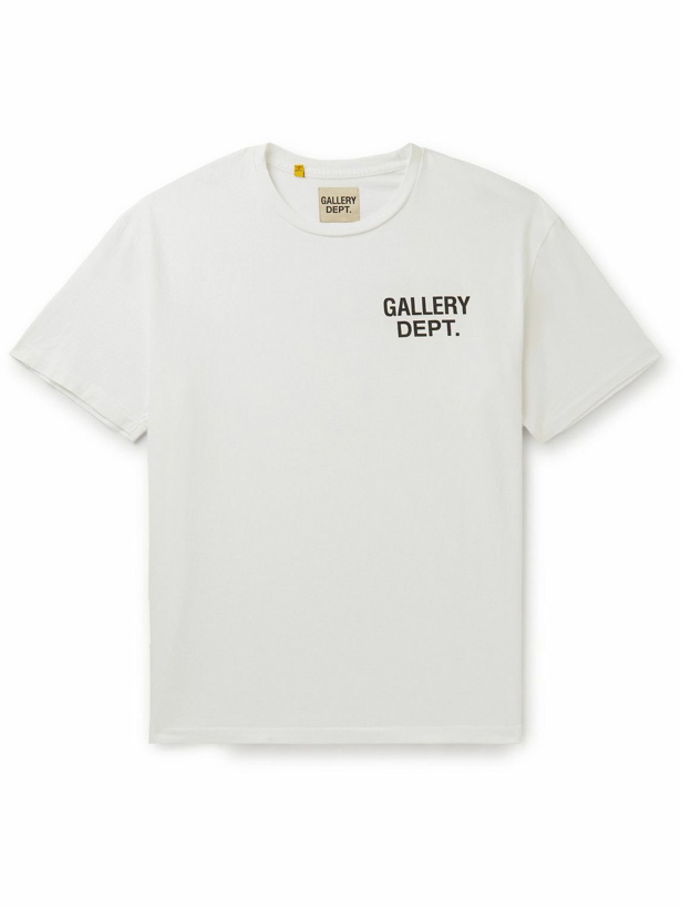 Photo: Gallery Dept. - Logo-Print Cotton-Jersey T-Shirt - White