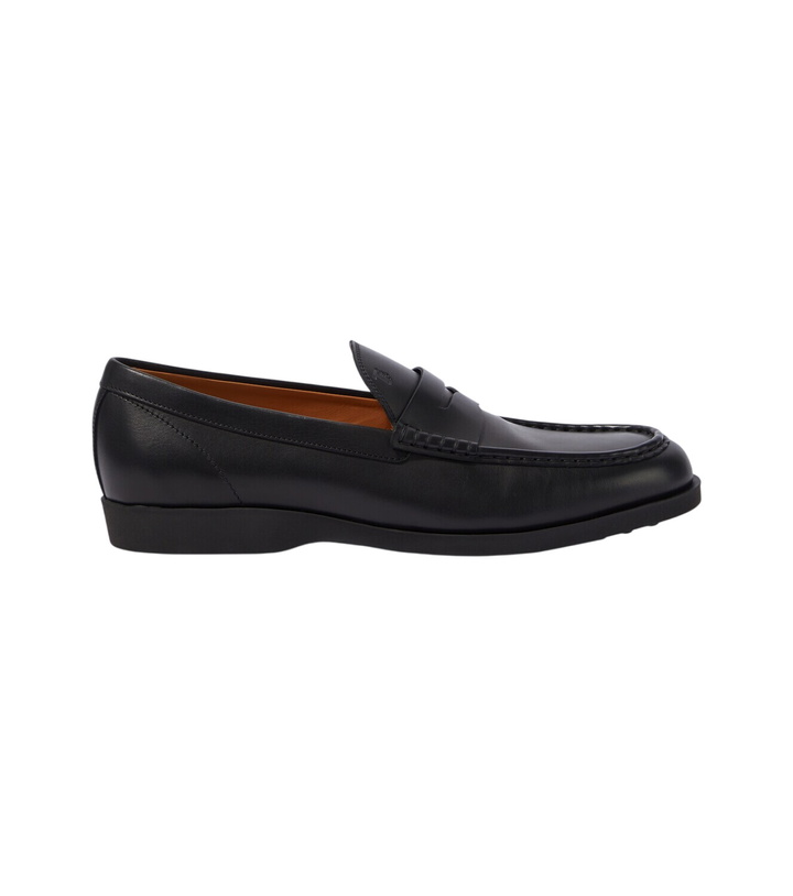 Tod\'s Black Suede Men\'s Vibram Sole Penny Loafer Style Driving Shoes Tods vibram shoes mens - Gem main image 4