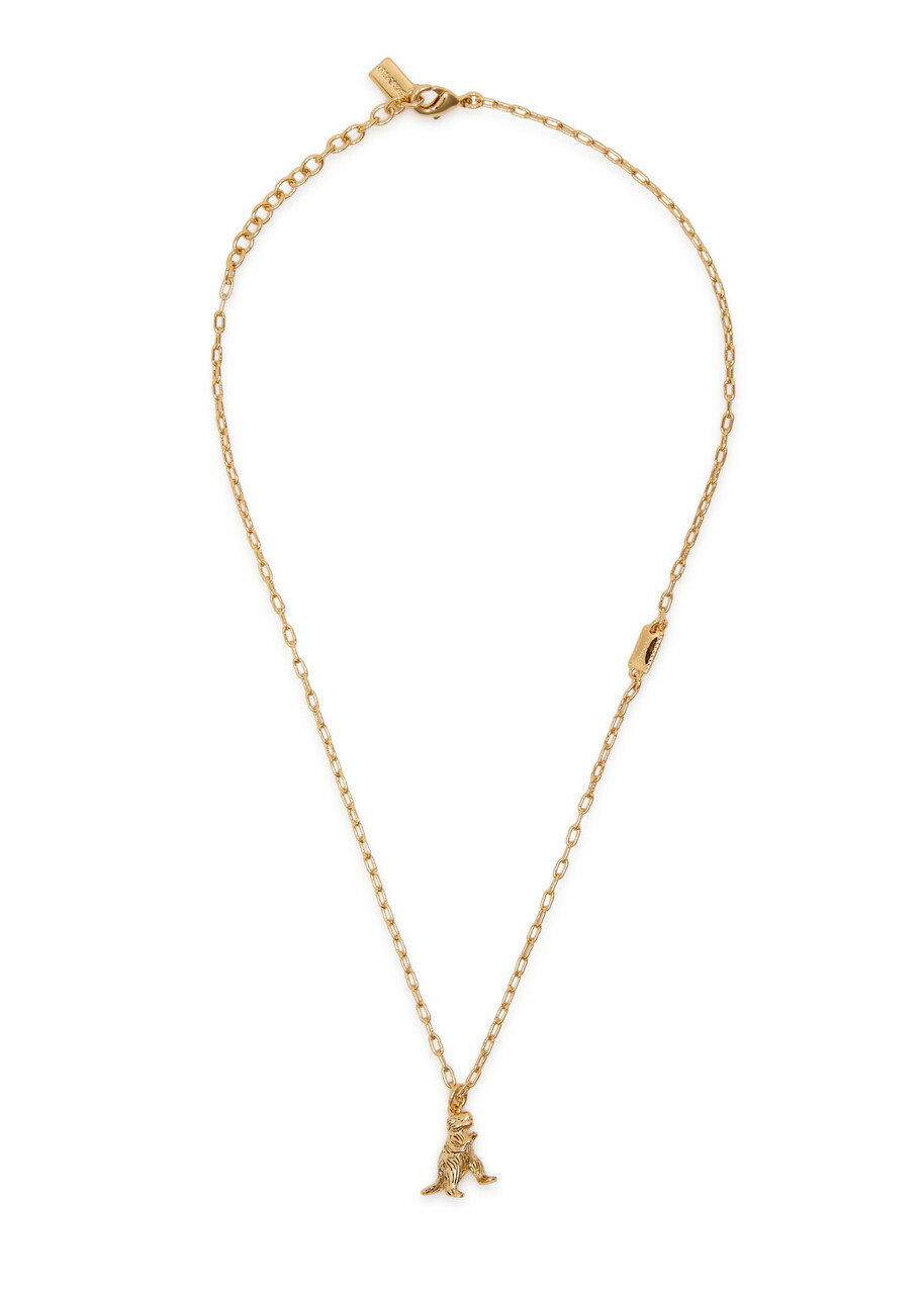 Coach Brushed Rexy Necklace - Gold - One Size