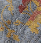 Favourbrook - Belvoir Cotton, Wool and Silk-Blend Jacquard Waistcoat - Blue