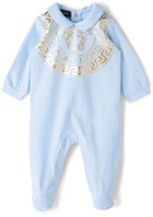 Versace Baby Blue Medusa Bodysuit Set