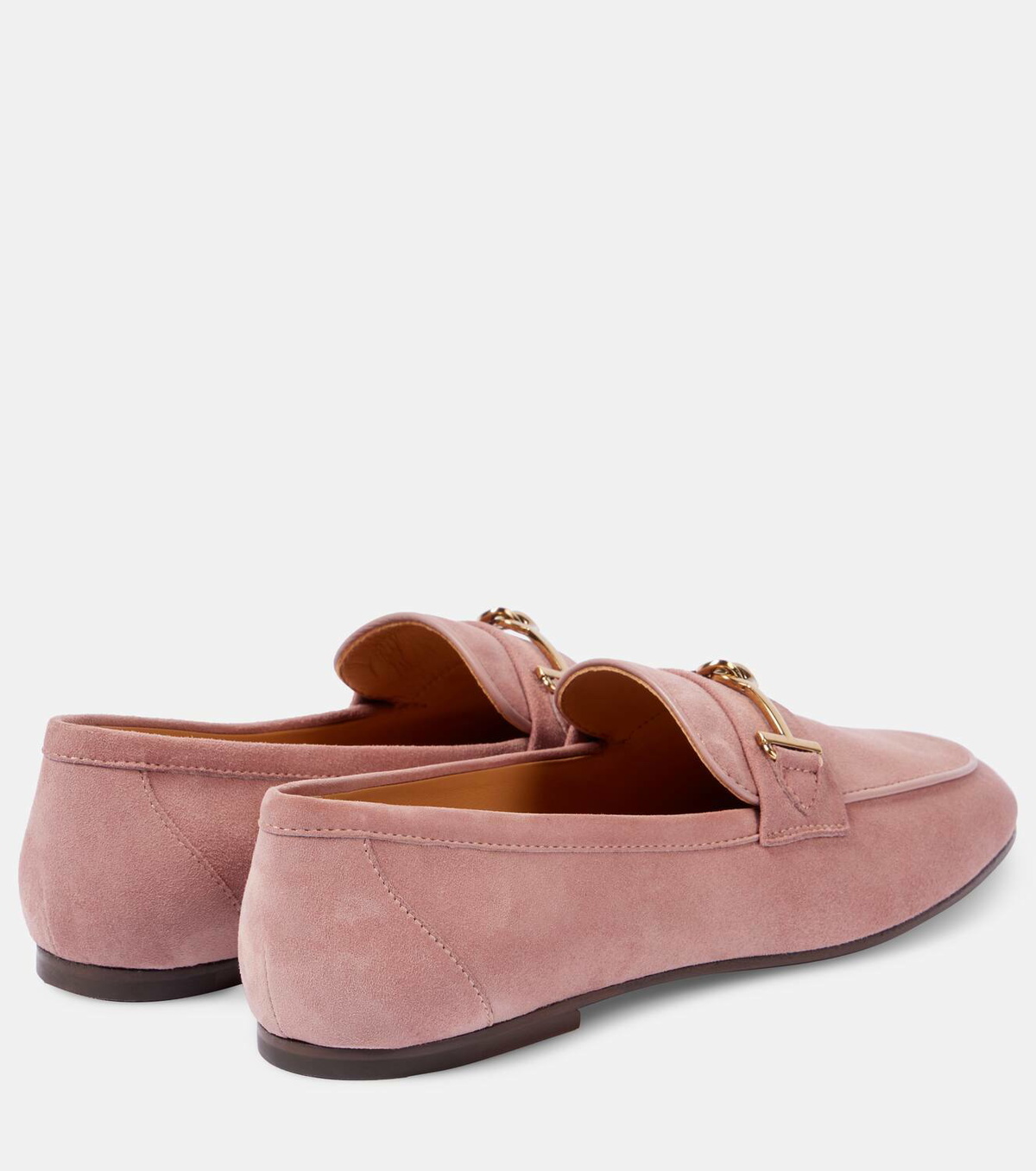 Tod's T Ring suede loafers