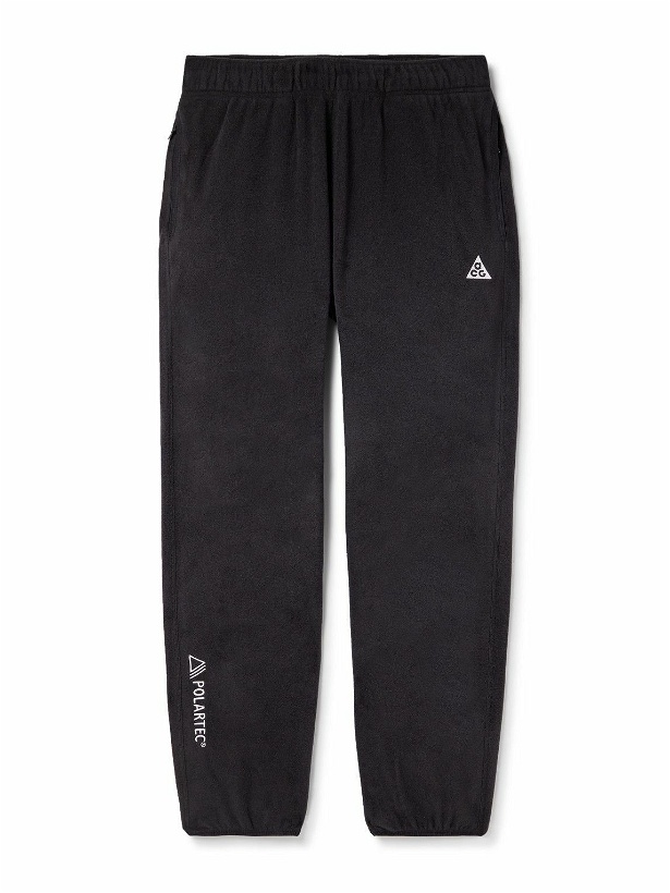 Photo: Nike - ACG Wolf Tree Straight-Leg Logo-Embroidered Polartec® Fleece Sweatpants - Black
