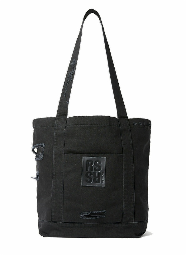 Photo: Raf Simons - Logo Patch Tote Bag in Black