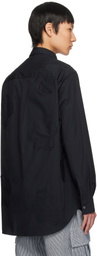 FORMA Black Flower Patches Shirt