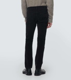 Undercover Studded cotton corduroy slim pants