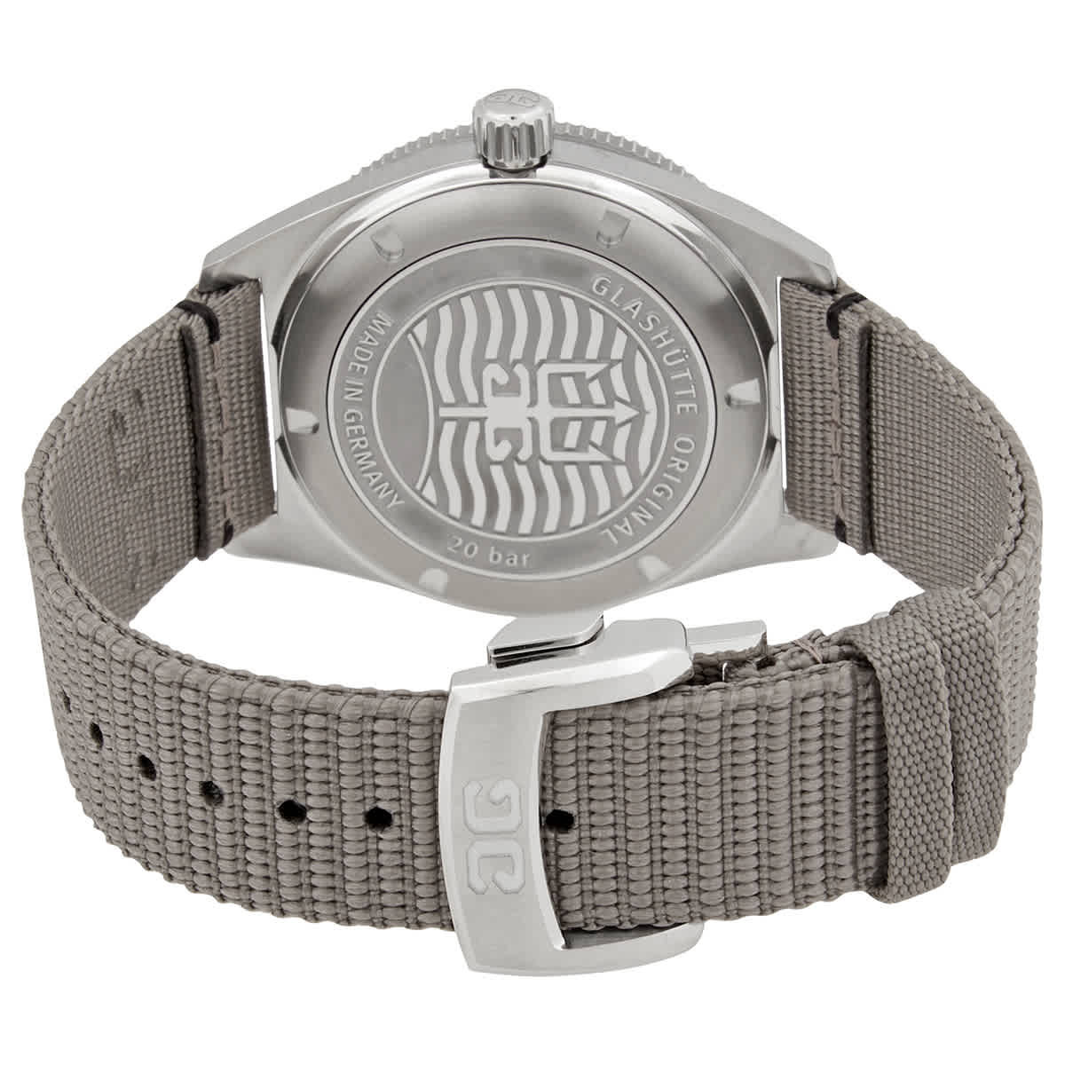 Glashutte Original SeaQ Automatic Green Dial Mens Watch 1-39-11-13-83-34
