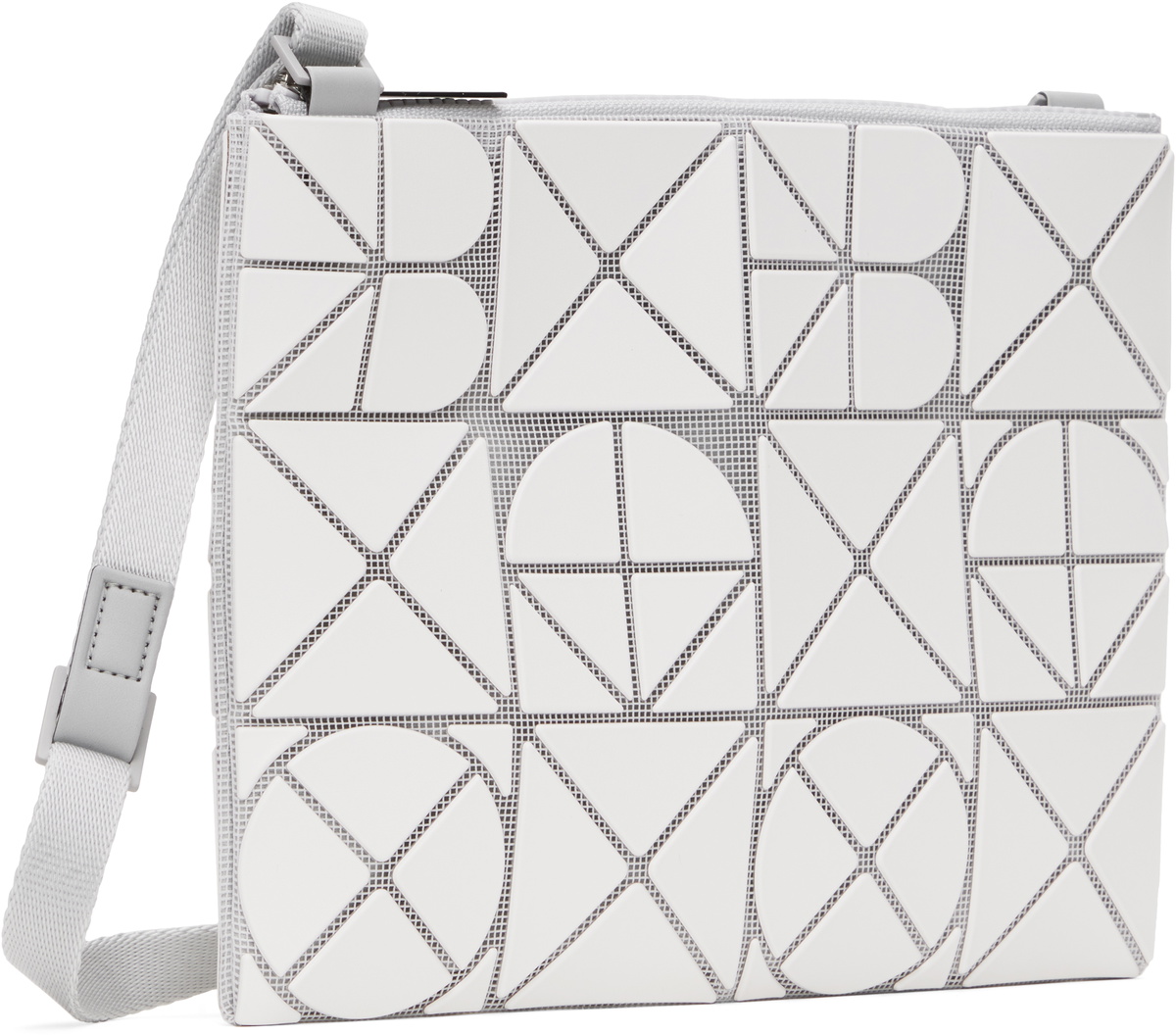 BAO BAO ISSEY MIYAKE White Font Crossbody Bag