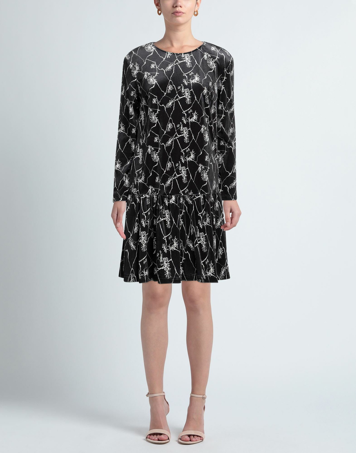 Manila Grace Womens Mini dress Charcoal