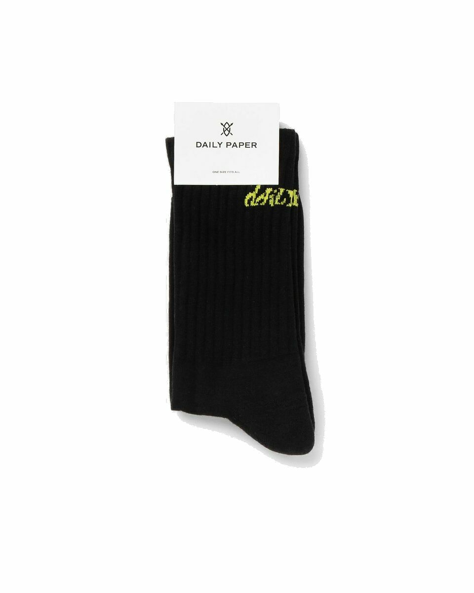 Photo: Daily Paper Unified Type Sock Black - Mens - Socks