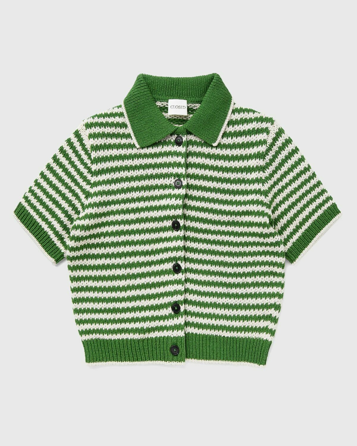 CLOSED CARDIGAN SHORT SLEEVE Green Womens Zippers & Cardigan