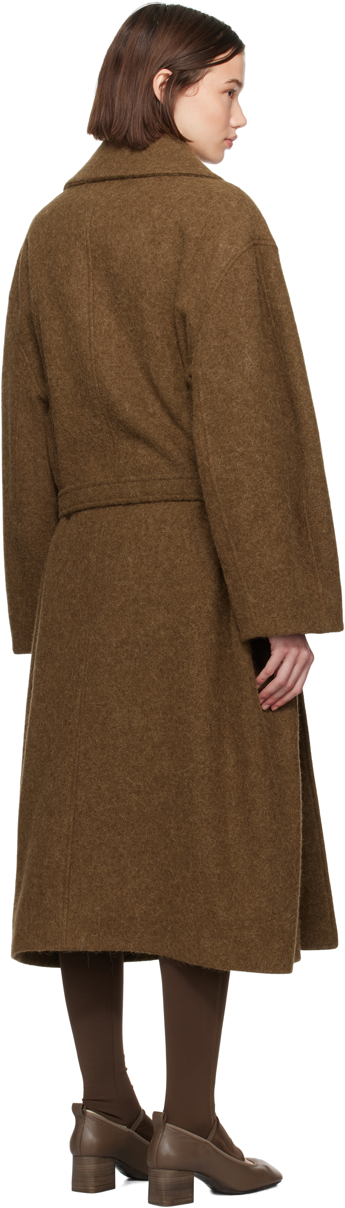 【関税込み】LEMAIRE ブラウン Asymmetrical Bathrobe コート LEMAIRE Brown Asymmetrical Bathrobe Coat Lemaire