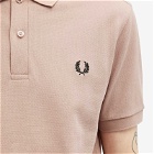 Fred Perry Men's Plain Polo Shirt in Dark Pink
