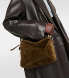 Loewe Puzzle Edge shearling shoulder bag
