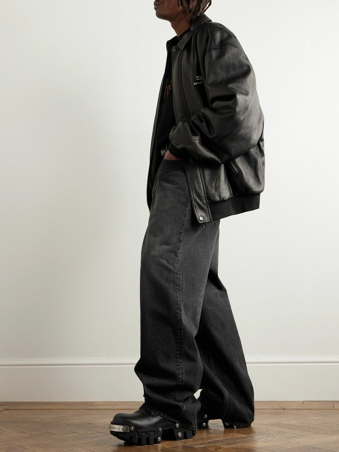 Balenciaga - Wide-Leg Jeans - Black Balenciaga Balenciaga - Wide-Leg Jeans - Black Balenciaga