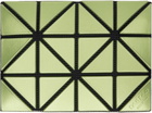BAO BAO ISSEY MIYAKE Green & Yellow Bifold Card Holder