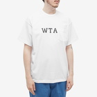 WTAPS Men's Design 01 College Pocket T-Shirt in White