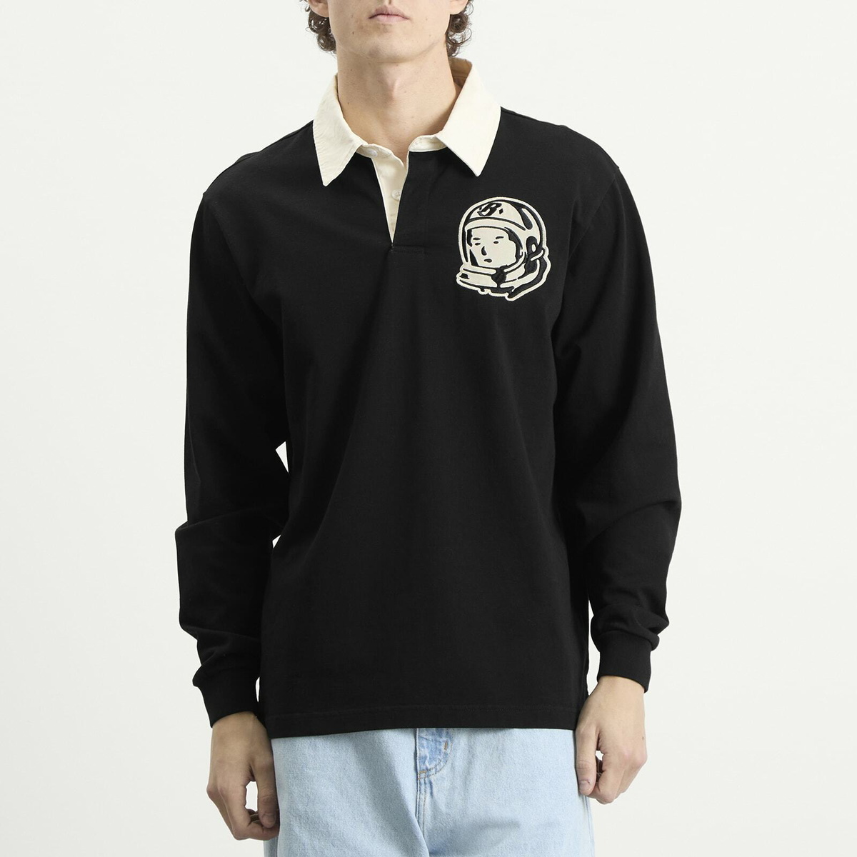 Billionaire Boys Club Men's Astro Patch Rugby Shirt in Black
