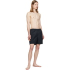 Stone Island Navy B100B09 Brushed Nylon Swim Shorts