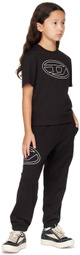 Diesel Kids Black Pmarkibigoval Sweatpants