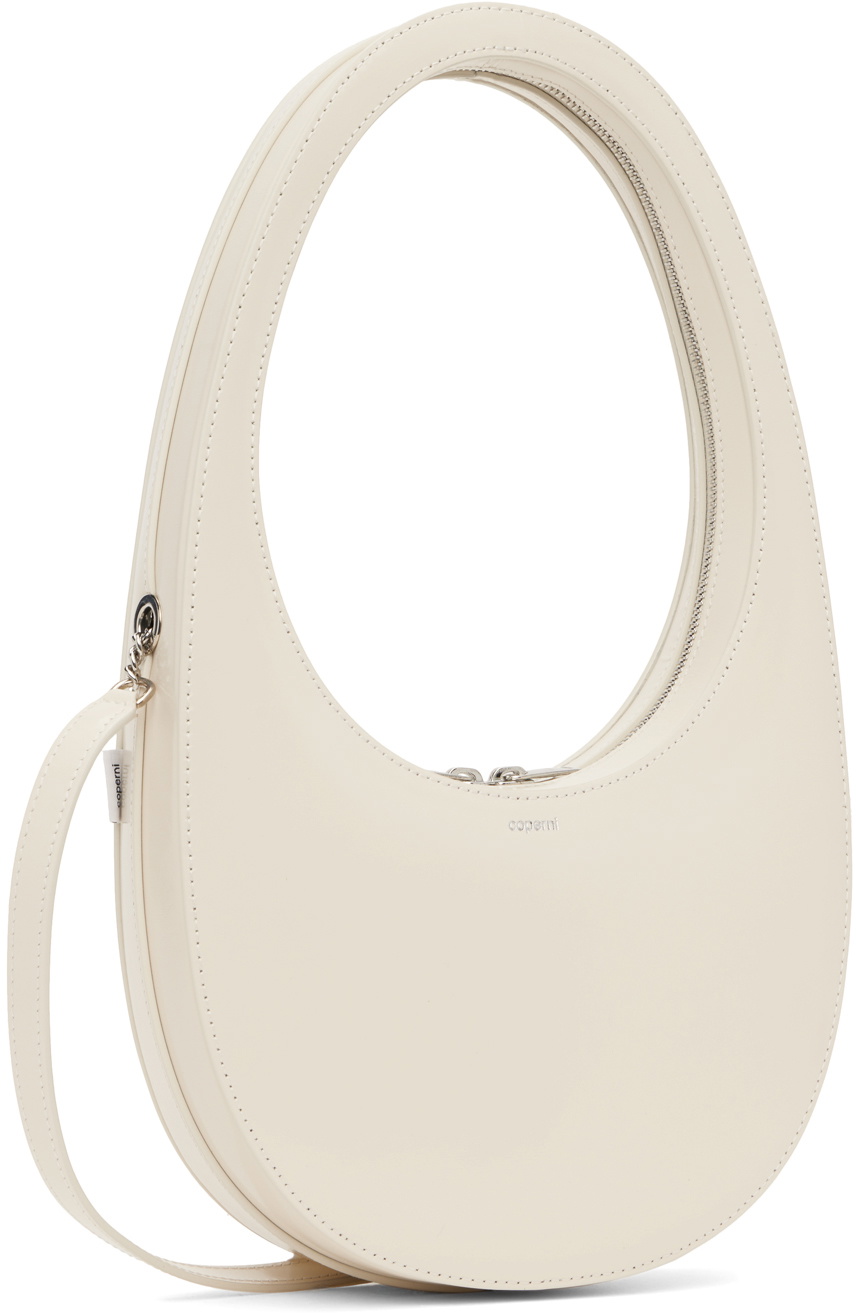 Coperni Off-White Gloss Crossbody Swipe Bag