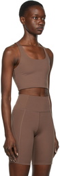 Girlfriend Collective Brown Paloma Sports Bra