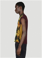 Y/Project x Jean Paul Gaultier  - Trompe L'Oeil Argyle Sweater Top in Yellow
