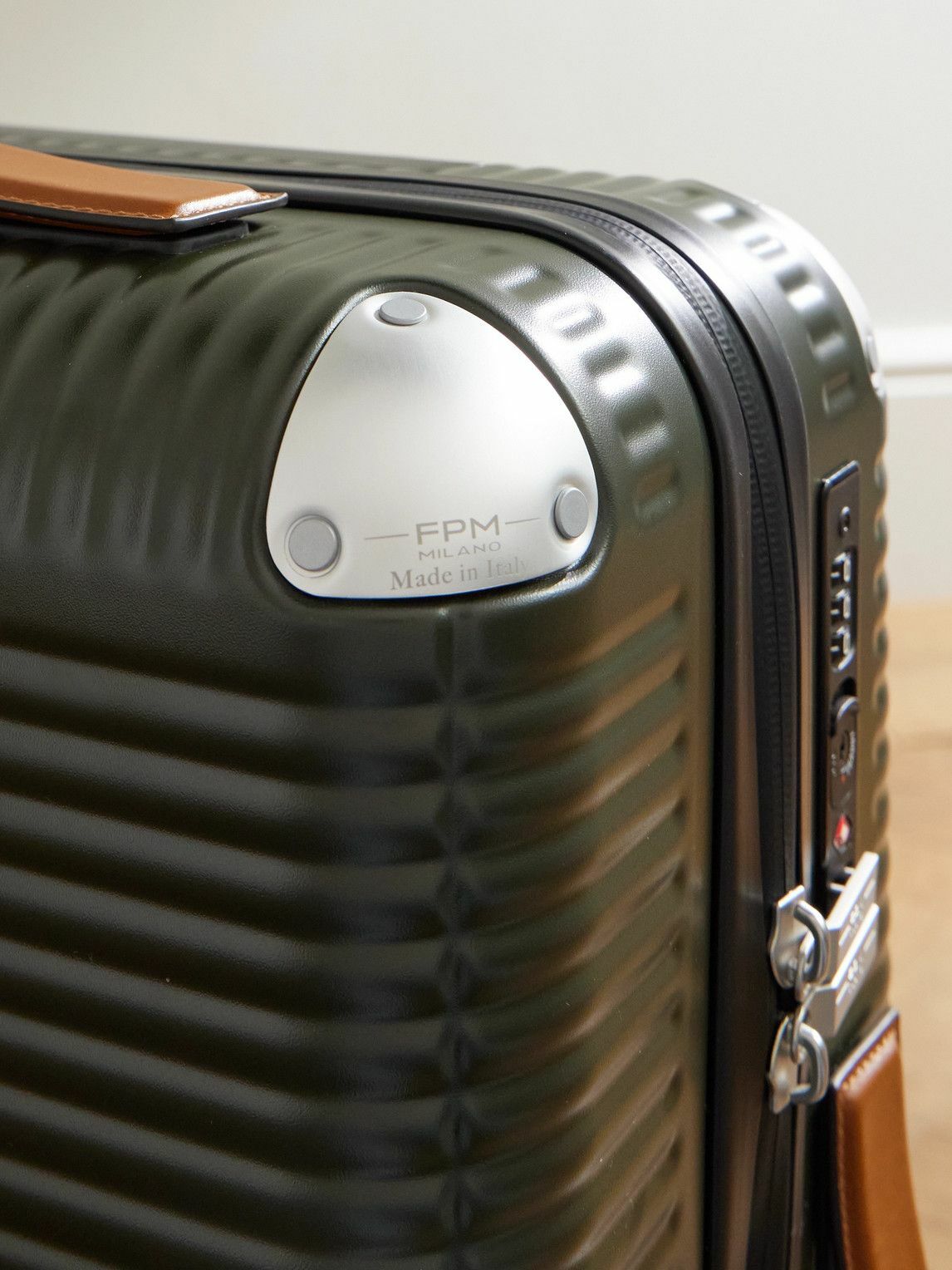FPM Milano - Bank Zip Deluxe M 55cm Leather-Trimmed Polycarbonate Spinner Carry-On Suitcase