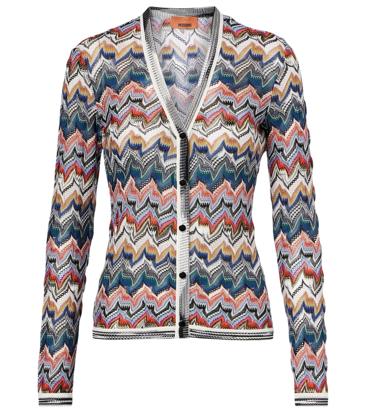 missoni カーディガン Missoni Zig Zag metallic knit cardigan Missoni
