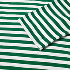 Comme des Garçons Play Men's Long Sleeve Heart Stripe Logo T-Shirt in Green/White/Red