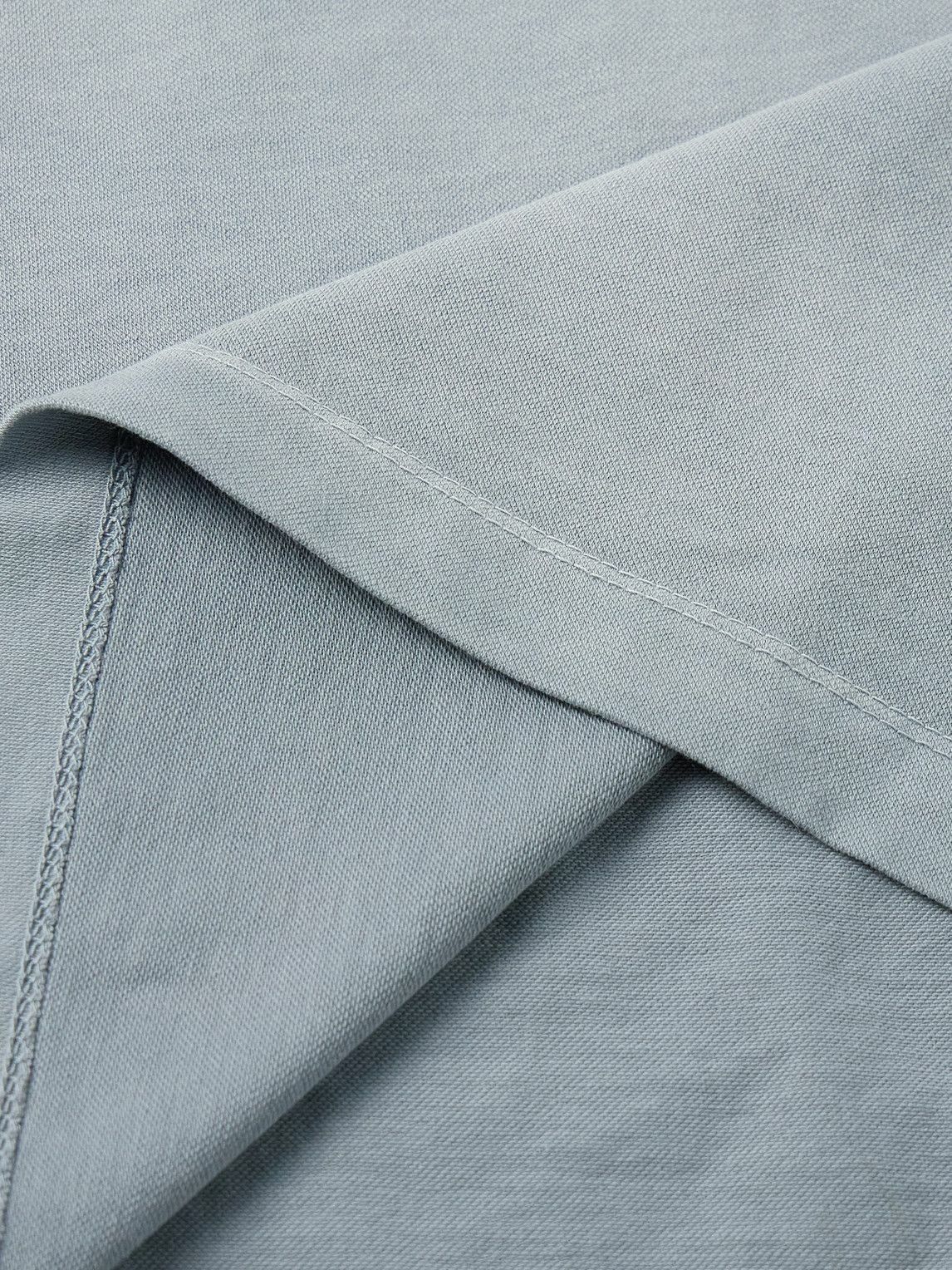 The Elder Statesman - Sunbleached Cotton and Cashmere-Blend Jersey T-Shirt - Blue