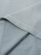 The Elder Statesman - Sunbleached Cotton and Cashmere-Blend Jersey T-Shirt - Blue