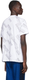 Versace Jeans Couture White All Over Logo T-Shirt