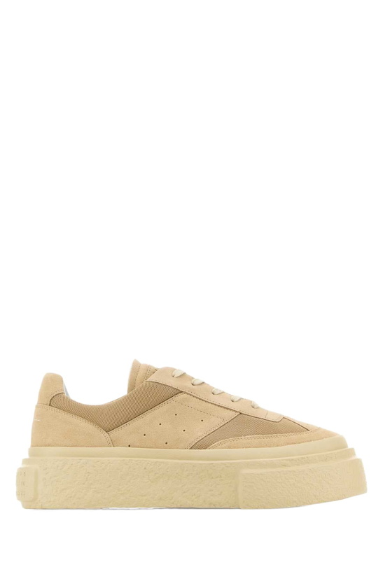 Photo: MM6 Maison Margiela Two-tone Suede And Mesh Gambetta Sneakers