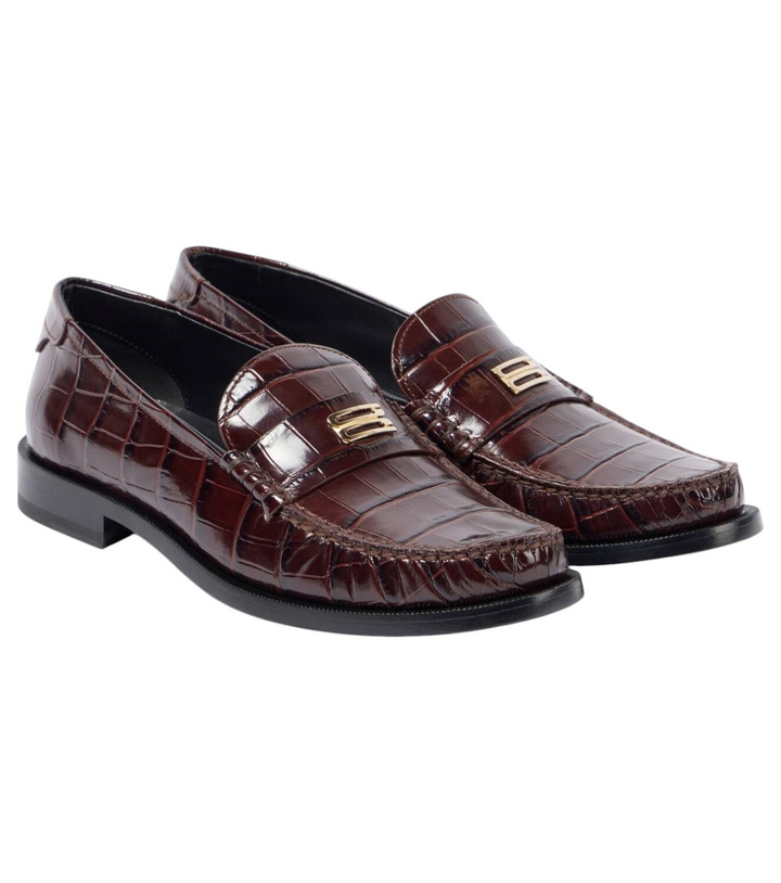 Photo: Victoria Beckham Croc-effect leather loafers