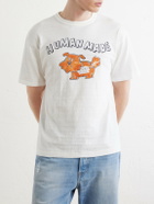 Human Made - Logo-Print Cotton-Jersey T-Shirt - White