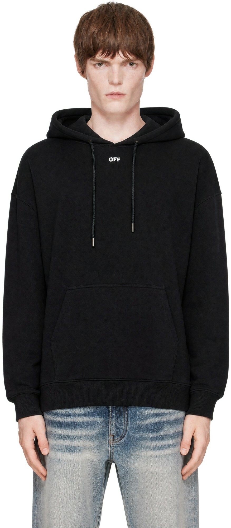 Off-White Black 3D Spray Arrow Skate Hoodie